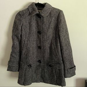 Tweed Black and White Coat